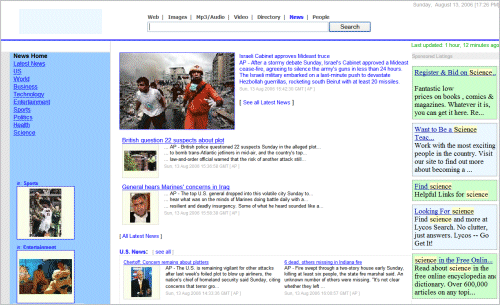 example of mini portal deployed as news portal